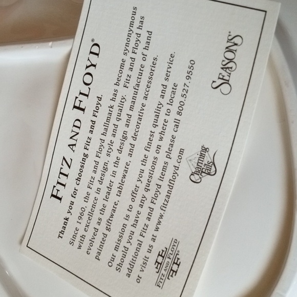 Fitz and Floyd Snowman plate - Picture 5 of 7